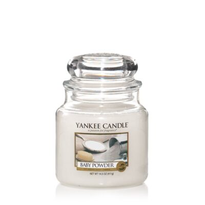 Baby Powder candela di Yankee Candle giara media