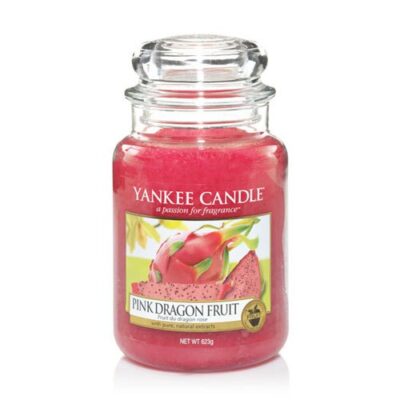 Pink Dragon Fruit candela di Yankee Candle giara grande