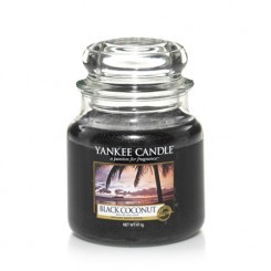 Black Coconut candela di Yankee Candle giara media