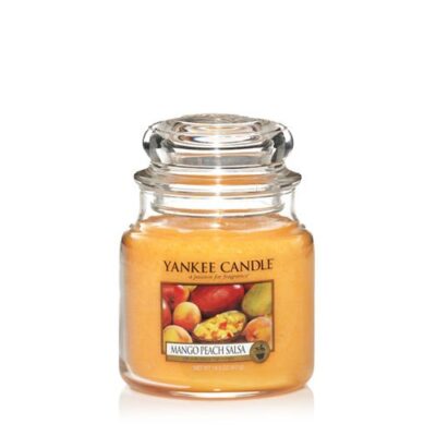 Mango Peach Salsa candela di Yankee Candle giara media