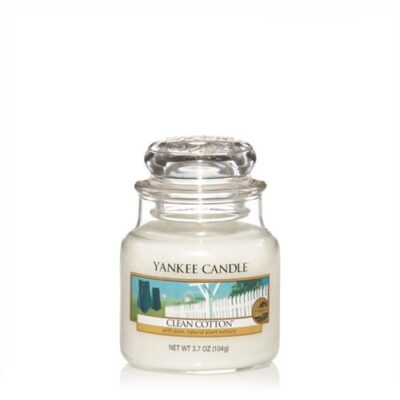 Clean Cotton candela di Yankee Candle giara piccola
