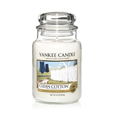 Clean Cotton candela di Yankee Candle giara grande