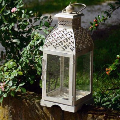 Lanterna in metallo decapata media