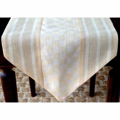 Runner in lino Ninfea 40x150