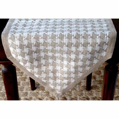 Runner in lino Orchidea 40x150