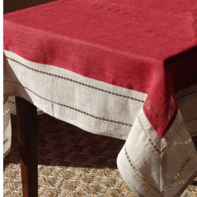 Tovaglia in lino modello Iris 110x110