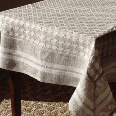 Tovaglia in lino modello Orchidea 110x110