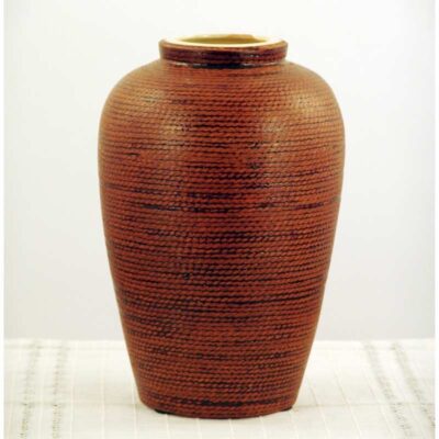 Vaso ceramica sabbiato bruno