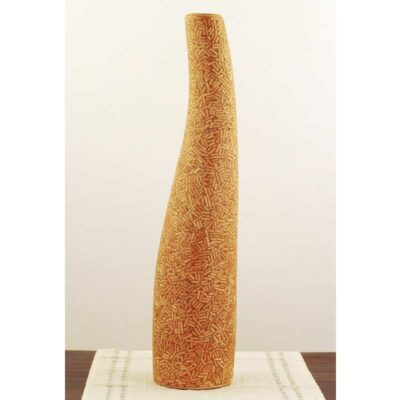 Vaso ceramica con grani di bambù alto