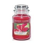 Pink Hibiscus candela Yankee Candle giara grande