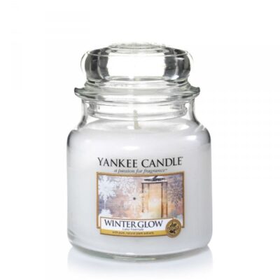 Winter Glow candela di Yankee Candle giara media