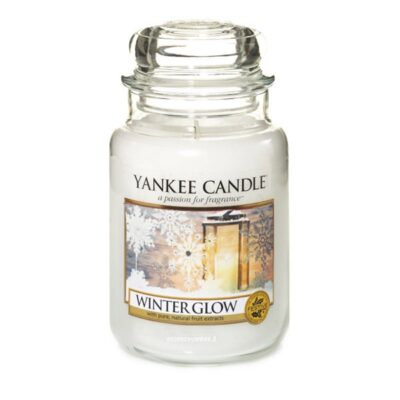 Winter Glow candela di Yankee Candle giara grande