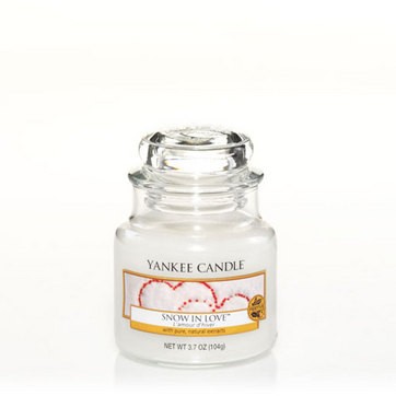 Snow in Love candela Yankee Candle giara piccola
