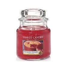 Rhubarb Cumble candela Yankee Candle giara media
