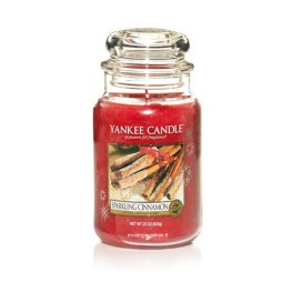 Sparkling Cinnamon candela di Yankee Candle giara grande