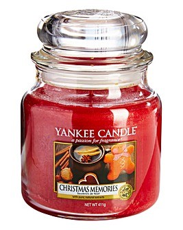 Christmas Memories candela Yankee Candle giara media