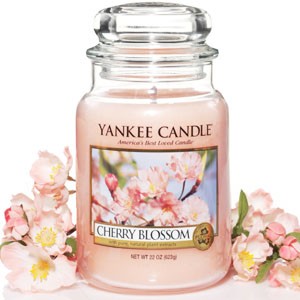 Cherry Blossom candela di Yankee Candle giara grande