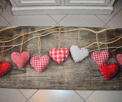 tappeto cuori 57x90