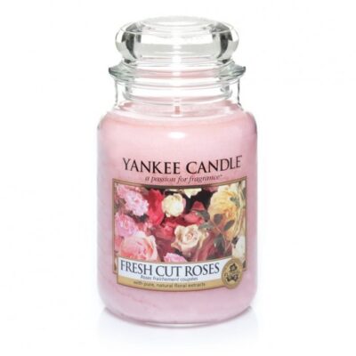 Fresh Cut Roses candela di Yankee Candle giara grande