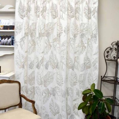 Tenda su misura a foglie modello Foresta