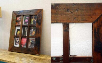 Le cornici per foto in legno di recupero