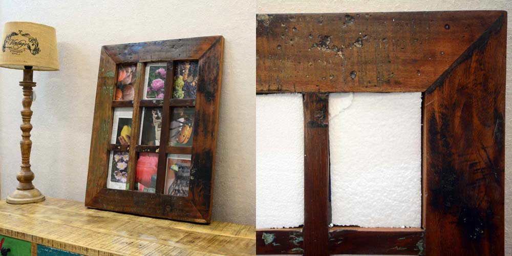 Le cornici per foto in legno di recupero