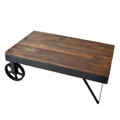 tavolino industial a carrello